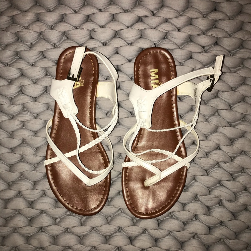 White Strappy Sandals
